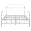 Estructura De Cama De Metal Blanco 120x200 Cm Vidaxl