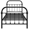 Estructura De Cama De Metal Negro 100x200 Cm Vidaxl