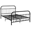 Estructura De Cama De Metal Negro 140x200 Cm Vidaxl