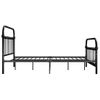 Estructura De Cama De Metal Negro 140x200 Cm Vidaxl