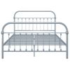 Estructura De Cama De Metal Gris 140x200 Cm Vidaxl