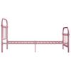 Estructura De Cama De Metal Rosa 90x200 Cm Vidaxl