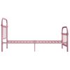 Estructura De Cama Metal Rosa 100x200 Cm Vidaxl