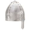 Réplica De Casco De Caballero Medieval Antiguo Larp Acero Plata Vidaxl