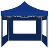 Carpa Plegable Profesional Con Paredes Aluminio Azul 2x2 M Vidaxl