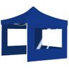 Carpa Plegable Profesional Con Paredes Aluminio Azul 2x2 M Vidaxl