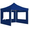 Carpa Plegable Profesional Con Paredes Aluminio Azul 2x2 M Vidaxl