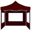 Carpa Plegable Profesional Paredes Aluminio Color Burdeos 2x2 M Vidaxl