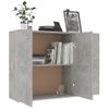 Aparador De Madera Contrachapada Gris Hormigón 105x30x75 Cm Vidaxl