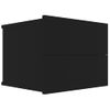 Mesitas De Noche 2 Uds Madera Contrachapada Negro 40x30x30 Cm Vidaxl