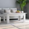 Mesa De Centro Madera Contrachapada Blanco 100x60x42 Cm Vidaxl