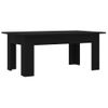 Mesa De Centro Madera Contrachapada Negro 100x60x42 Cm Vidaxl