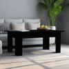 Mesa De Centro Madera Contrachapada Negro 100x60x42 Cm Vidaxl