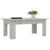 Mesa De Centro Madera Contrachapada Gris Hormigón 100x60x42 Cm Vidaxl