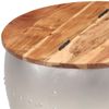 Mesa De Centro De Madera Maciza De Acacia 53x43 Cm Vidaxl