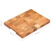 Tabla De Cortar De Madera Maciza De Acacia 40x30x3,8 Cm Vidaxl