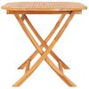 Set Comedor De Jardín Plegable 7 Piezas Madera Maciza De Teca Vidaxl