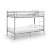 Cama Litera De Metal Gris 90x200 Cm Vidaxl