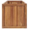 Arriate De Madera Maciza De Teca 200x50x50 Cm Vidaxl