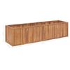 Arriate De Madera Maciza De Teca 200x50x50 Cm Vidaxl