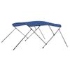 Toldo Bimini De 3 Arcos Azul 183x196x137 Cm Vidaxl