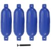 Parachoques Para Barco 4 Unidades Pvc Azul 58,5x16,5 Cm Vidaxl