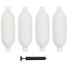 Parachoques Para Barco 4 Unidades Pvc Blanco 58,5x16,5 Cm Vidaxl