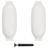 Parachoques Para Barco 2 Unidades Pvc Blanco 69x21,5 Cm Vidaxl