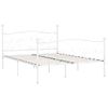 Estructura De Cama Con Somier Metal Blanco 200x200 Cm Vidaxl