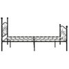 Estructura De Cama Con Somier Metal Negro 200x200 Cm Vidaxl