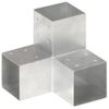 Conectores De Postes En Y 4 Uds Metal Galvanizado 101x101 Mm Vidaxl