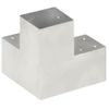 Conectores De Postes En Y 4 Uds Metal Galvanizado 101x101 Mm Vidaxl