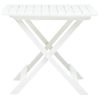 Mesa De Jardín Plegable De Plástico Blanco 79x72x70 Cm Vidaxl