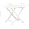 Mesa De Jardín Plegable De Plástico Blanco 79x72x70 Cm Vidaxl