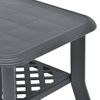 Mesa De Centro De Plástico Gris Antracita 90x60x46 Cm Vidaxl