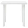 Mesa De Jardín De Plástico Blanco 80x75x72 Cm Vidaxl