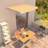 Toldo Manual Retráctil Amarillo Y Blanco 300x250 Cm Vidaxl