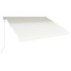 Toldo Automático Retráctil Color Crema 400x300 Cm Vidaxl