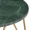 Mesa De Centro Piedra Real Textura De Mármol Verde 65x65x42 Cm Vidaxl