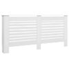 Cubiertas Para Radiador 2 Unidades Mdf Blanco 172x19x81,5 Cm Vidaxl