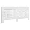 Cubiertas Para Radiador 2 Unidades Mdf Blanco 172x19x81,5 Cm Vidaxl