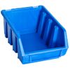Contenedores De Almacenaje Apilables 20 Unidades Plástico Azul Vidaxl