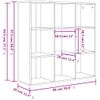 Estantería Madera De Ingeniería Roble Sonoma 98x29x97,5 Cm Vidaxl