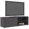 Mueble De Tv Madera Contrachapada Gris 120x34x37 Cm Vidaxl