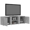 Mueble De Tv Madera Contrachapada Gris Hormigón 120x34x37 Cm Vidaxl