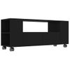 Mueble Para Tv Madera Contrachapada Negra 120x35x48 Cm Vidaxl