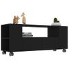 Mueble Para Tv Madera Contrachapada Negra 120x35x48 Cm Vidaxl