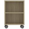 Mueble Para Tv Madera Contrachapada Roble Sonoma 120x35x48 Cm Vidaxl