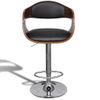 3052716  Bar Stools 2 Pcs Black Bent Wood And Faux Leather (2x241053) Vidaxl