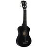 Set De Ukelele Soprano Con Funda Para Niños Negro 21" Vidaxl